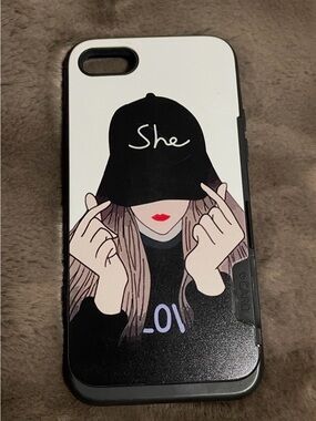 iPhone 7 phone case with card holder. From Korea